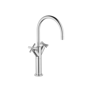 Dornbracht TARA Single-hole basin mixer w. raised base w.out pop-up waste Brushe