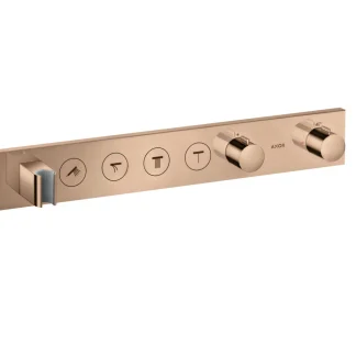 Hansgrohe thermostat module flush-mounted Select Axor 18357300 Polished Red Gold