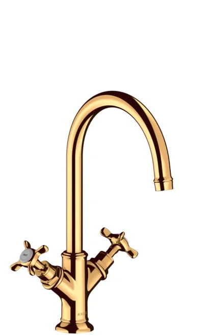 Hansgrohe 2-handle basin faucet Axor 16506990 Polished Gold Optic