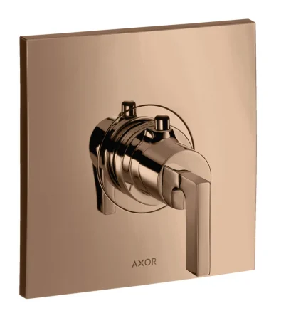Hansgrohe Thermostat Concealed Axor Citterio 39711300 Polished Red Gold