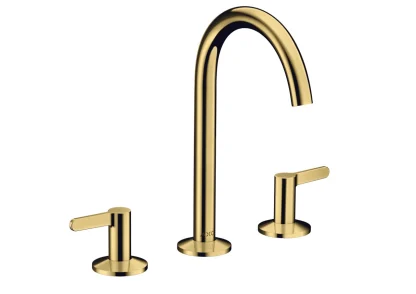 Hansgrohe 3-hole basin faucet 170 Axor One 48050990 Polished Gold Optic