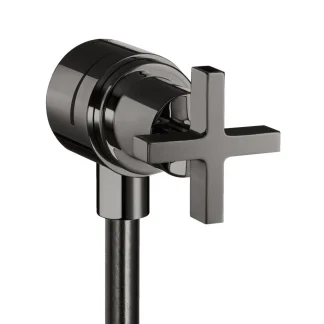 Hansgrohe Fixfit Stop wall shut-off valve Axor 39883330 Polished Black Chrome