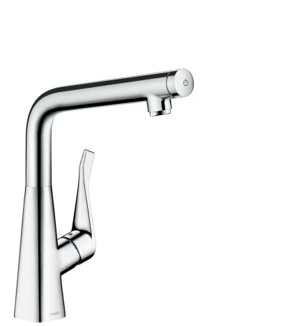 Hansgrohe sink mixer 320 Metris Select 14785800 stainless steel look