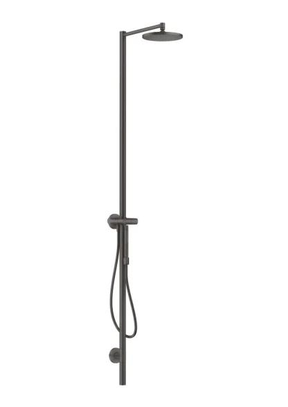 Hansgrohe Nature shower column Axor Starck with 12670340 Brushed Black Chrome