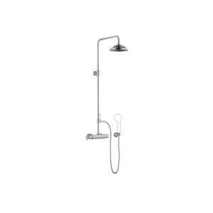 Dornbracht MADISON Showerpipe w. shower thermostat w.out hand shower Brushed Pla
