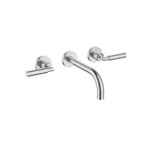 Dornbracht TARA Wall-mounted basin mixer w.out pop-up waste Brushed Chrome 36712