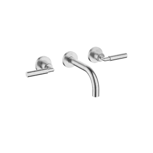 Dornbracht TARA Wall-mounted basin mixer w.out pop-up waste Brushed Chrome 36707