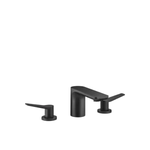 Dornbracht LISSÉ Three-hole basin mixer w. pop-up waste Matte Black 20713845-33
