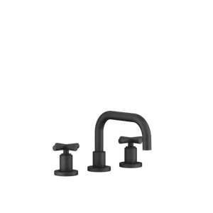 Dornbracht TARA Three-hole basin mixer w. pop-up waste Matte Black 20705892-33