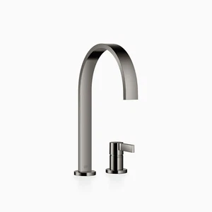 Dornbracht MEM Two-hole mixer with individual rosettes 32815682-19 Dark Chrome