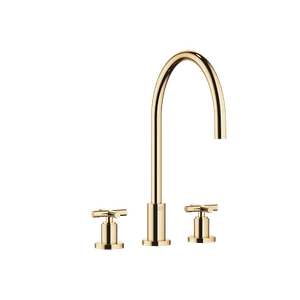 Dornbracht TARA Three-hole mixer Durabrass (23kt Gold) 20816892-09