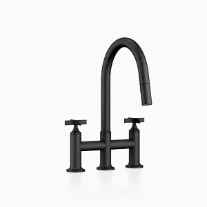 Dornbracht VAIA Three-hole bridge mixer Pull-down with spray  19875809-33 Matte