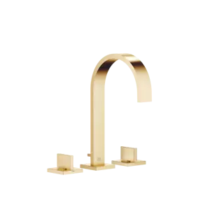 Dornbracht MEM Three-hole basin mixer w. pop-up waste Brushed Durabrass 2071378