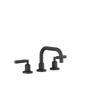 Dornbracht TARA Three-hole basin mixer w. pop-up waste Matte Black 20705882-33