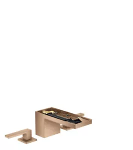 Hansgrohe 3-hole basin faucet 70 47052310 Polished Red Gold