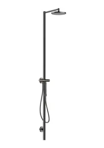 Hansgrohe Nature shower column Axor Starck with 12670330 Polished Black Chrome