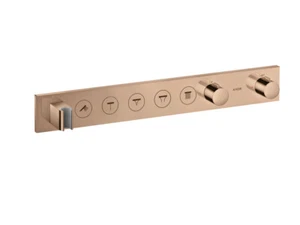 Hansgrohe thermostat module flush-mounted Select Axor 18358300 Polished Red Gold
