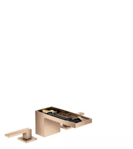 Hansgrohe 3-hole basin faucet 70 47052300 Polished Red Gold