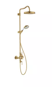 Hansgrohe Showerpipe Axor Montreux with 16572250 Brushed Gold Optic