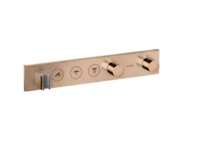 Hansgrohe thermostat module flush-mounted Select Axor 18356300 Polished Red Gold