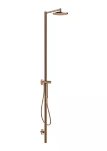 Hansgrohe Nature shower column Axor Starck with 12670300 Polished Red Gold