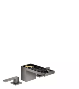Hansgrohe 3-hole basin faucet 70 47052330 Polished Black Chrome