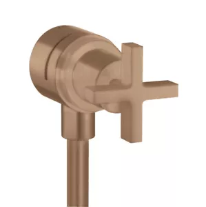 Hansgrohe Fixfit Stop wall shut-off valve Axor 39883310 Brushed Red Gold