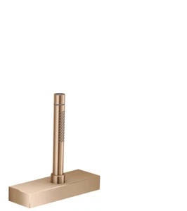 Hansgrohe Axor Edge bathtub rim set with sBox 46470300 Polished Red Gold