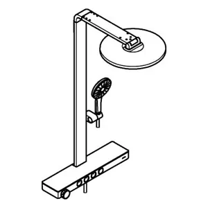 GROHE rain shower system Aqua Pure 1016800000 chrome