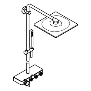 GROHE shower system Euphoria SmartControl 26508DC0 super steel