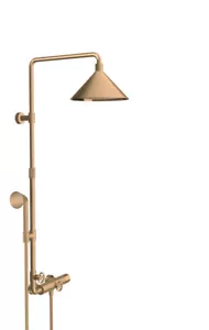 Hansgrohe Showerpipe Axor Front 26020140 Brushed Bronze