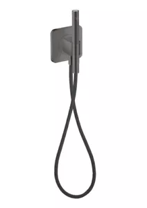 Hansgrohe hose connection and shower holder Axor 49626330 Polished Black Chrome