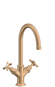 Hansgrohe 2-handle basin faucet Axor 16502140 Brushed Bronze