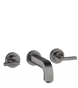 Hansgrohe 3-hole basin arm.Axor Citterio 39315330 Polished Black Chrome