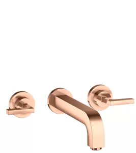 Hansgrohe 3-hole basin arm.Axor Citterio 39147300 Polished Red Gold