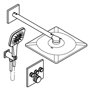 GROHE UP-D.system Grohtherm SmartControl 34864000 chrome