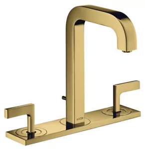 Hansgrohe 3-hole basin faucet Axor 39136990 Polished Gold Optic