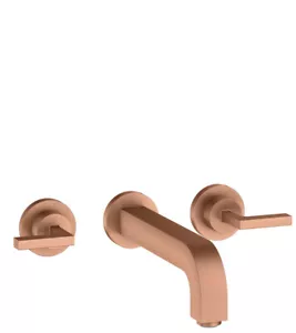 Hansgrohe 3-hole basin arm.Axor Citterio 39147310 Polished Red Gold