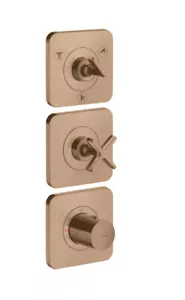 Hansgrohe thermostat module flush-mounted Axor 36704310 Brushed Red Gold