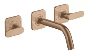 Hansgrohe 3-hole basin arm.concealed Axor 34313310 Polished Red Gold