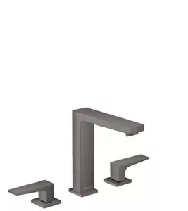 Hansgrohe 3-hole basin faucet 160 Metropol 32515340 Brushed Black Chrome