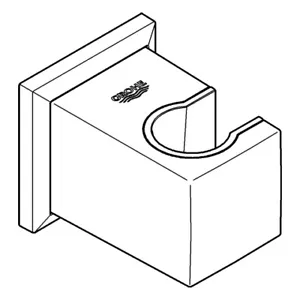 GROHE wall shower holder Allure Brilliant 27706DC0 supersteel