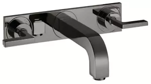 Hansgrohe 3-hole basin arm.Axor Citterio 39148330 Polished Black Chrome