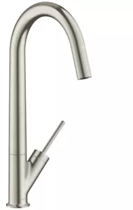 Hansgrohe sink mixer Axor Starck 12801800 stainless steel finish