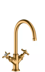 Hansgrohe 2-handle basin faucet Axor 16506250 Brushed Gold Optic