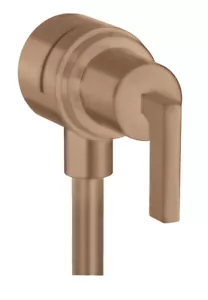 Hansgrohe Fixfit Stop wall shut-off valve Axor 39882310 Brushed Red Gold