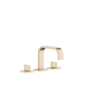 Dornbracht MEM Three-hole basin mixer w. pop-up waste Brushed Champagne 20705782