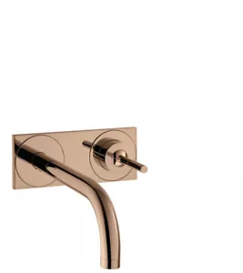 Hansgrohe basin mixer concealed Axor Uno 38115300 Polished Red Gold