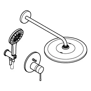 GROHE concealed shower system Essence 25287 2 WU 25287000 chrome