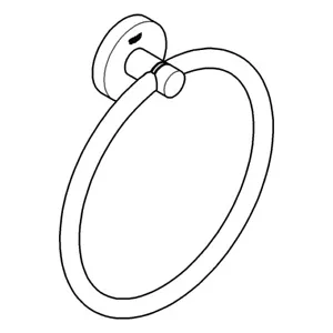 GROHE Towel Ring Essentials 102461 1024612430 matt black